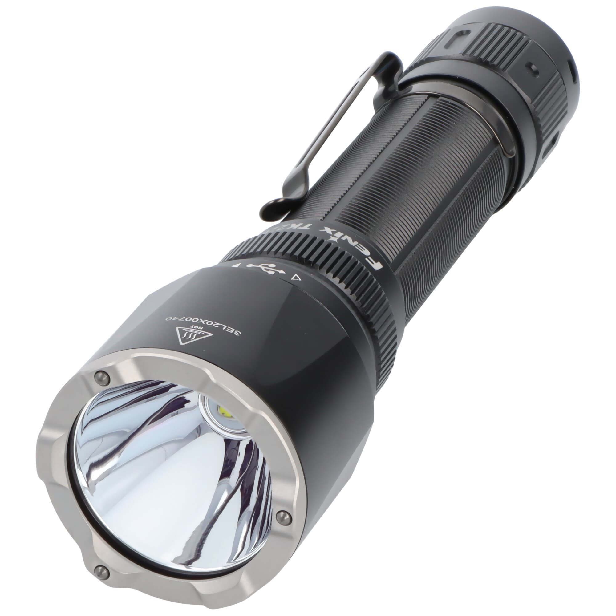 Lampe de poche LED Fenix TK22R avec jusqu'à 3 200 lumens, portée de faisceau de 480 mètres, lampe de poche tactique avec interrupteur de