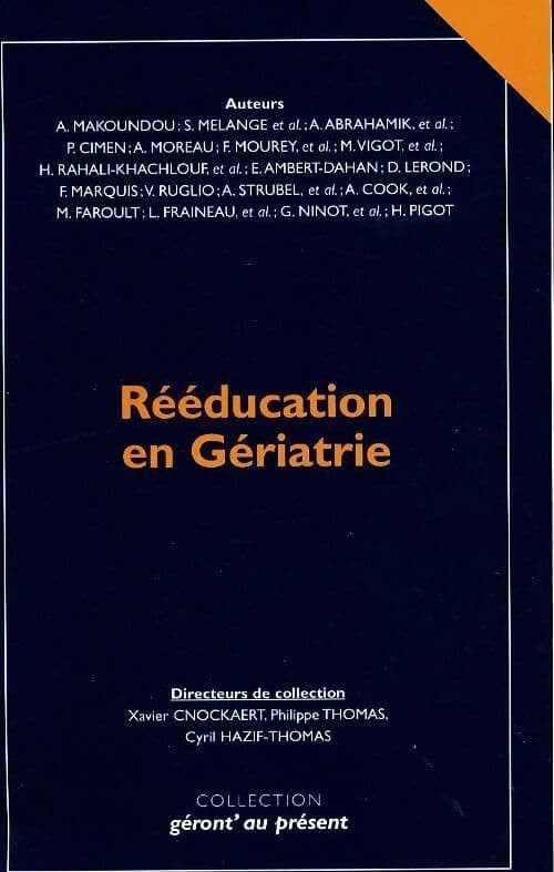 Rééducation en gériatrie - Collectif