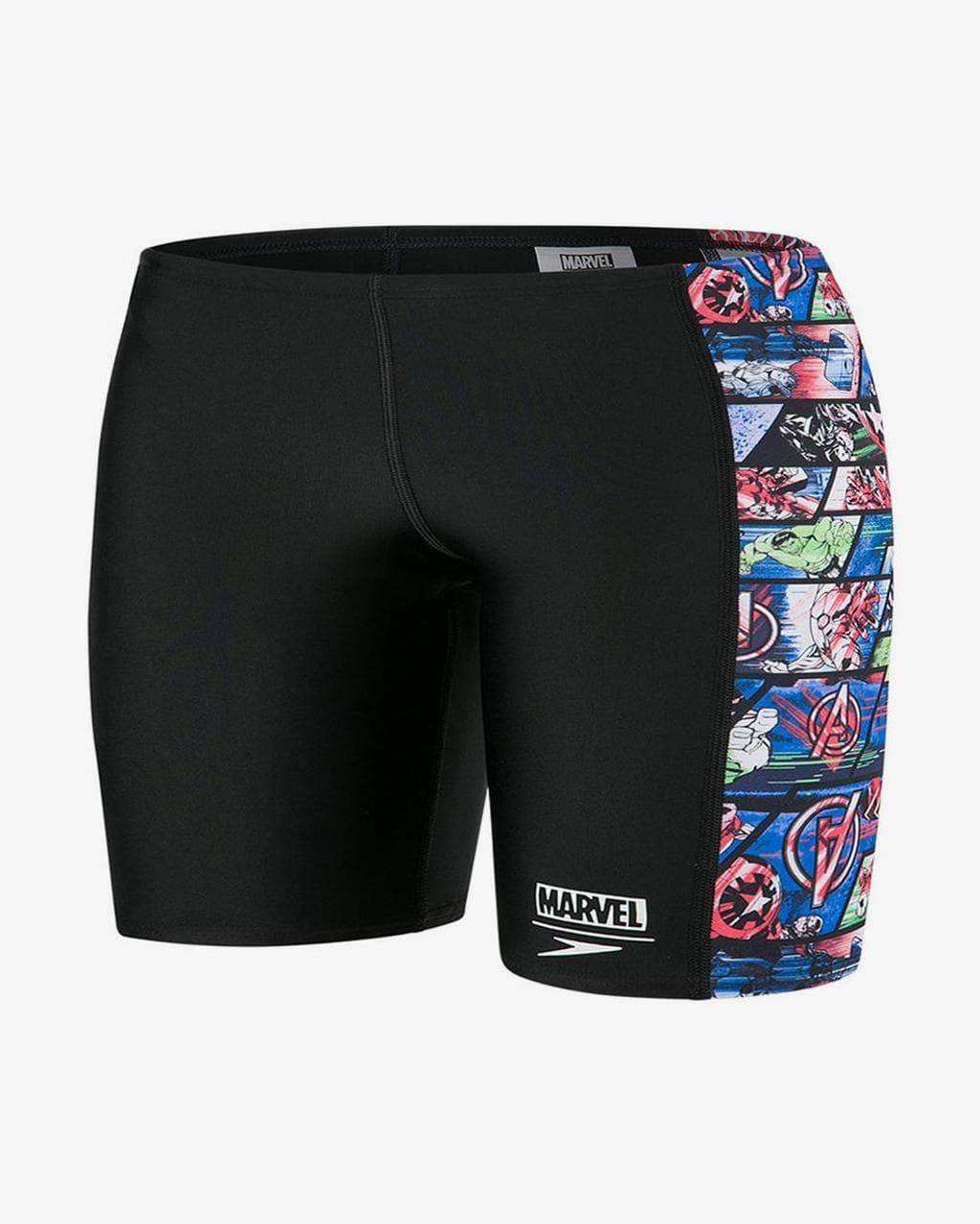 Maillot de bain Speedo Allover Panel Aquashort Marvel noir rouge bleu garçon - 30