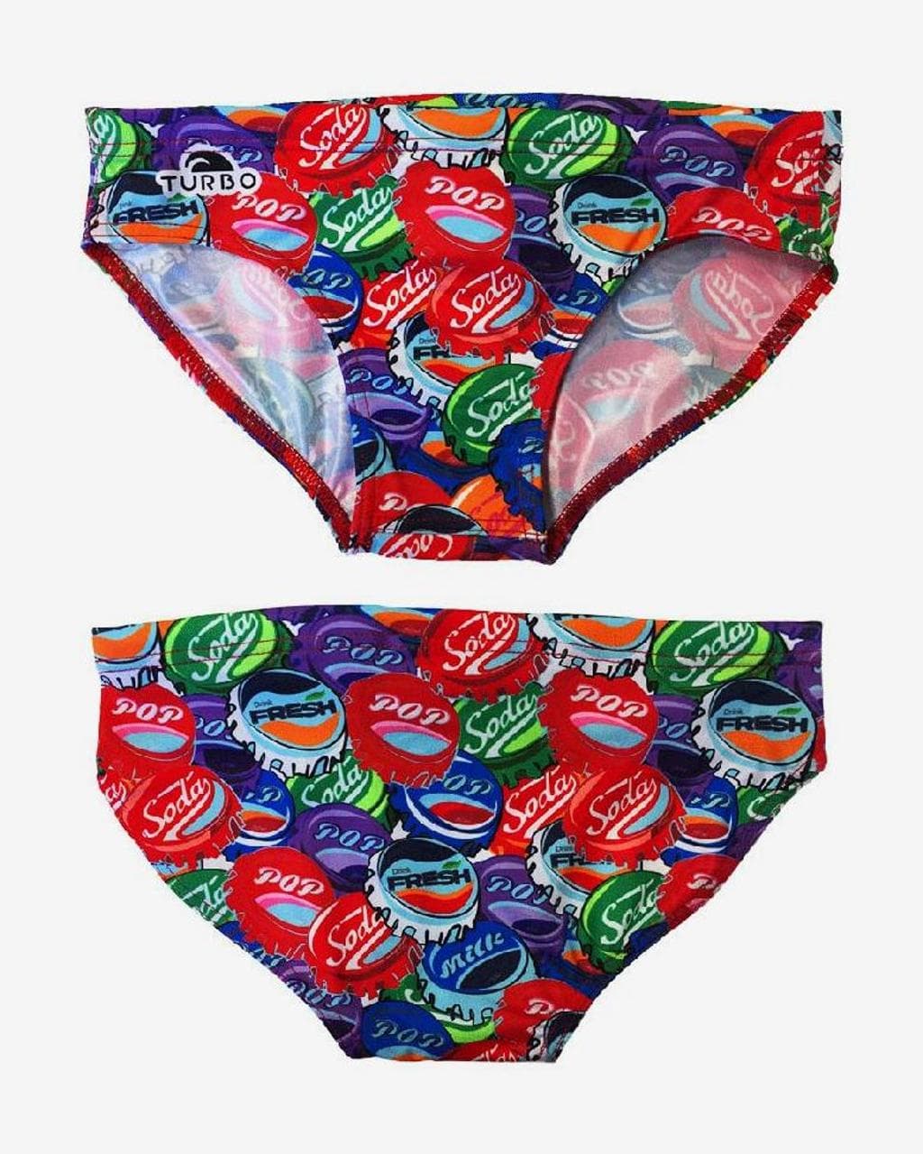 Maillot de bain de waterpolo Turbo Soda Pop Happy multicolore garçon - 04