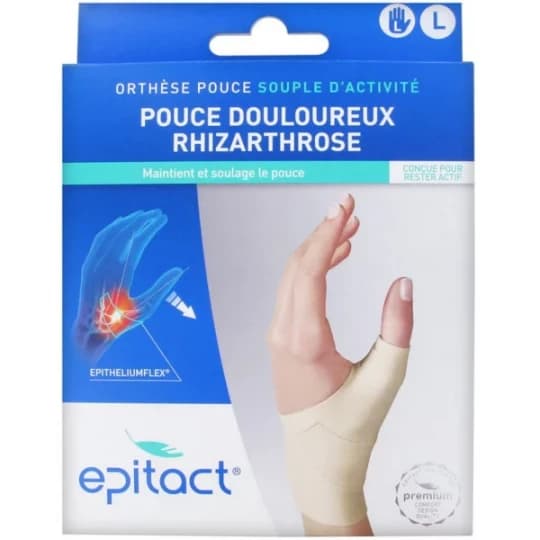 Epitact Orthèse Proprioceptive Souple Taille L Main Gauche