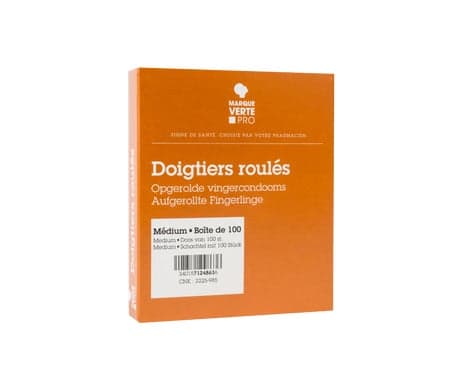 Marque Verte Doigtier Roulés Médium 100uts
